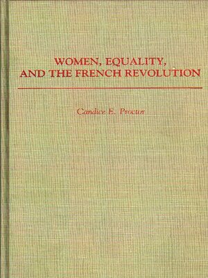cover image of Women, Equality, and the French Revolution